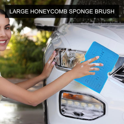 Car Wash Sponge, Non-Scratch Auto Cleaning Brush, Soft Vehicle Scrubber Tool for Sedan Motorcycle Rv Automotive Household Dust Removal and Detailing