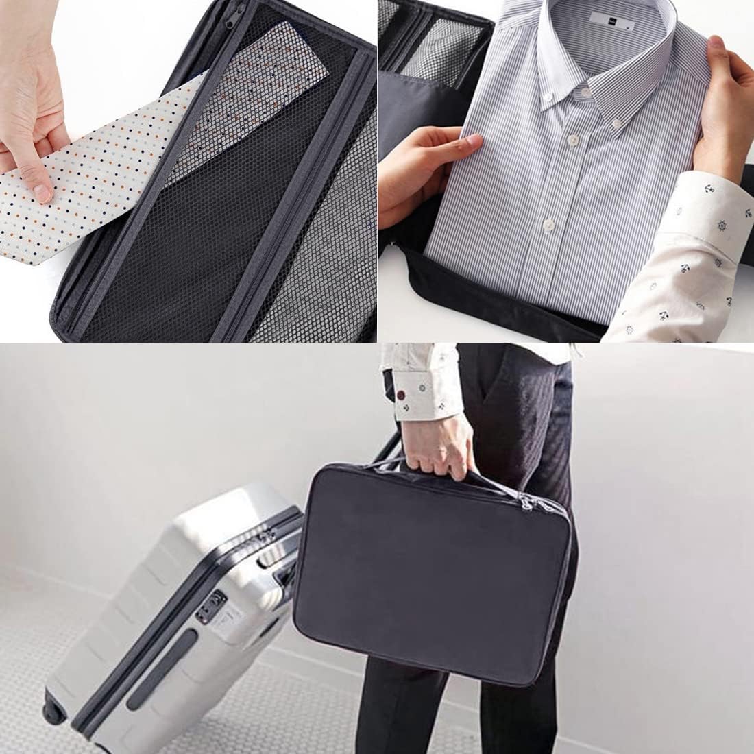 XPEX Travel Shirt Holder, Suitcase and Backpack Organizer, Rigid Small and Lightweight, Ideal for Business and Long Distance Travel Unisex