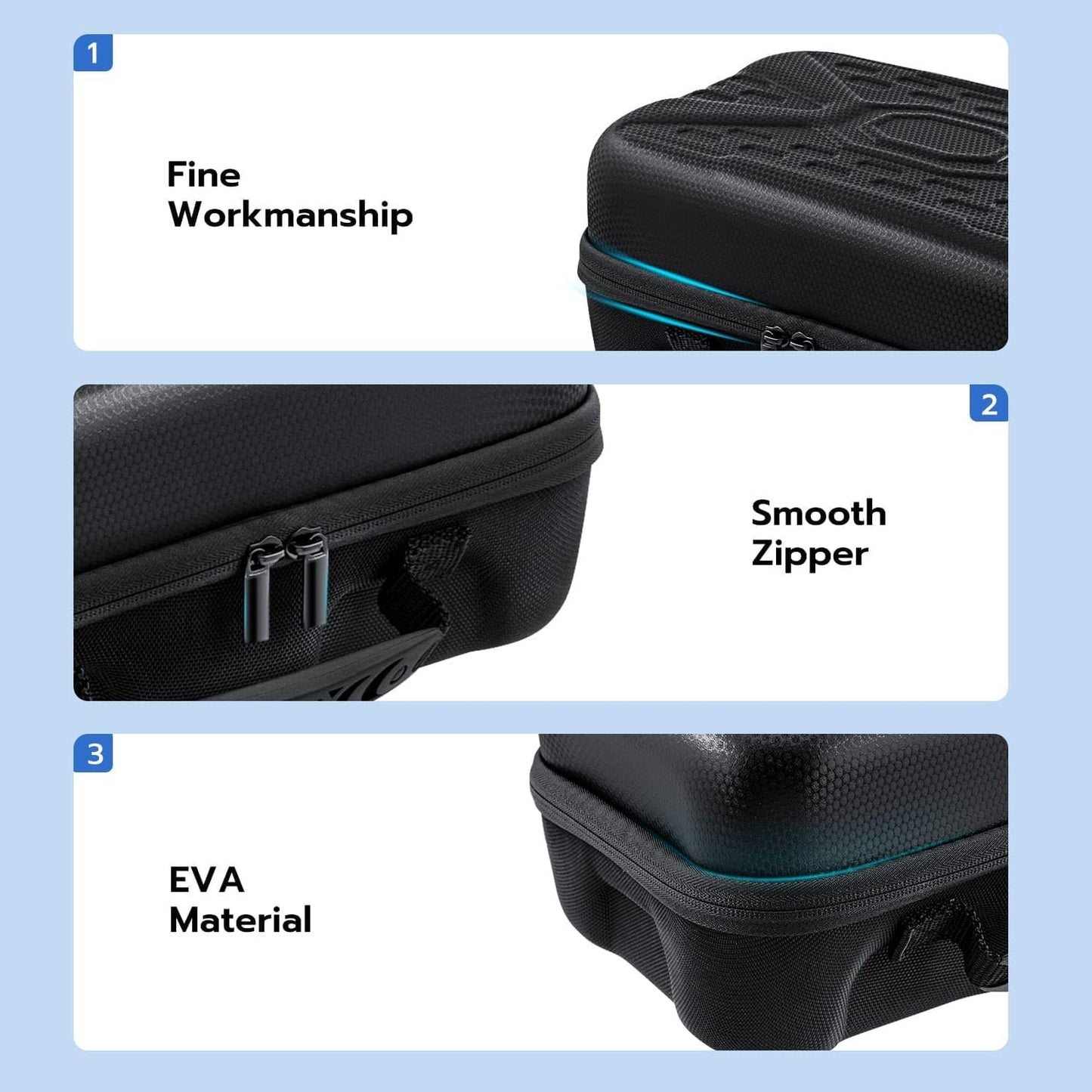 Mcbazel Hard Carrying Case for Xbox Series S, Travel Case Storage Bag for Xbox Series S Console Wireless Controller & Gaming Accessories - Black