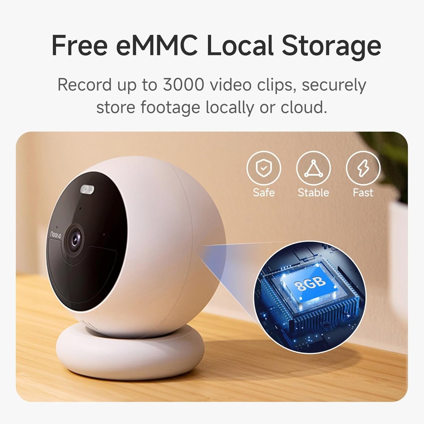 Noorio Security Cameras Wireless Outdoor/Indoor Magnetic, Cameras for Home Security Battery Powered, 1080P AI Motion Detection 2.4G WiFi Security Camera Outdoor, 8GB Free Local Storage MagCam, B200-SE