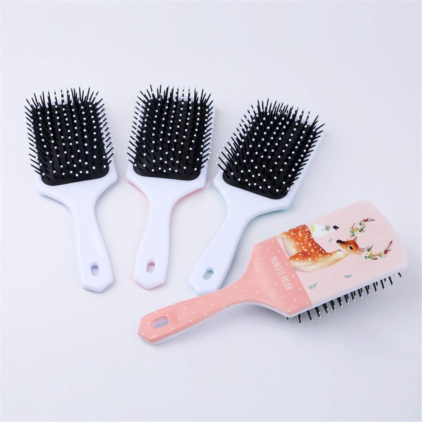 Comb stampa del fumetto dei capelli Detangler pettine, Cura dei capelli massaggio del cuoio capelluto Airbag capelli che designa attrezzo, Denti morbida pettine spazzola for capelli, parrucchiere acce