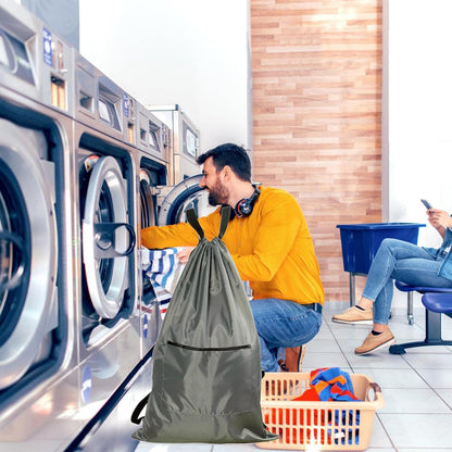 Nizirioo Foldable Laundry Bag Travel Laundry Bags for Travel, Travel Accessories Dirty Laundry Bag for Quilt, Cushions Duvets, Chair, Travel (Grey)