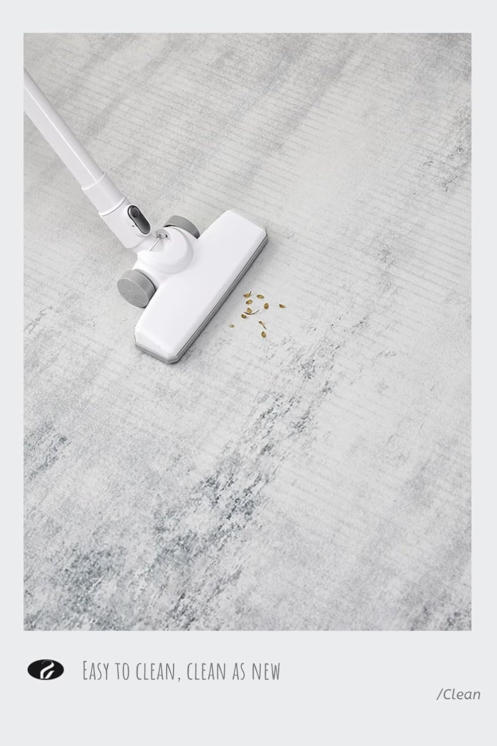 SUNYRDSM Tappeto ingresso interno Tappeto Palestrina Bambini Design moderno grigio-blu semplice soggiorno grande tappeto sala da pranzo accessori antivegetativi Tappeti Natalizi 60X90CM