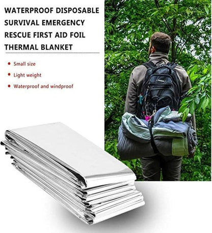Space Blankets Survival - Thickened Blanket,Multifunctional Survival Blanket Survival Gear and Camping Supplies, Thermal Blankets Emergencies Supplies