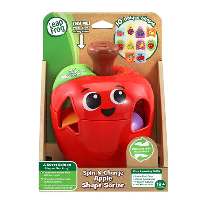 LeapFrog Spin and Change Apple Shape Sorter (English Version)