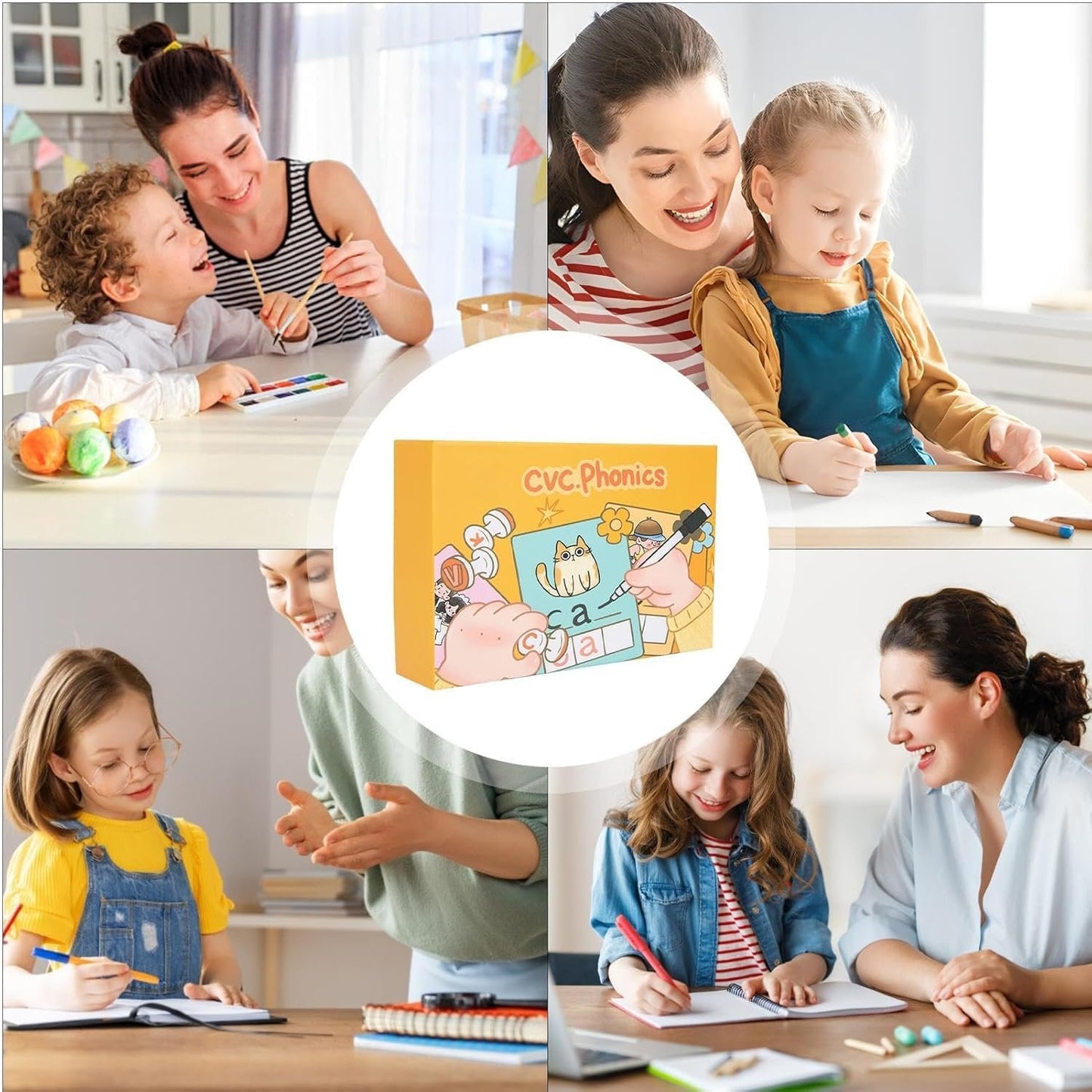 Alphabet Writing Practice Book, Pen Control Learning Writing Book, Erasable Educational Tool, Improve Handwriting Toy for Kids, Ages 3+, Boys and Girls, 24.1x5.3x15.6cm Multicolor