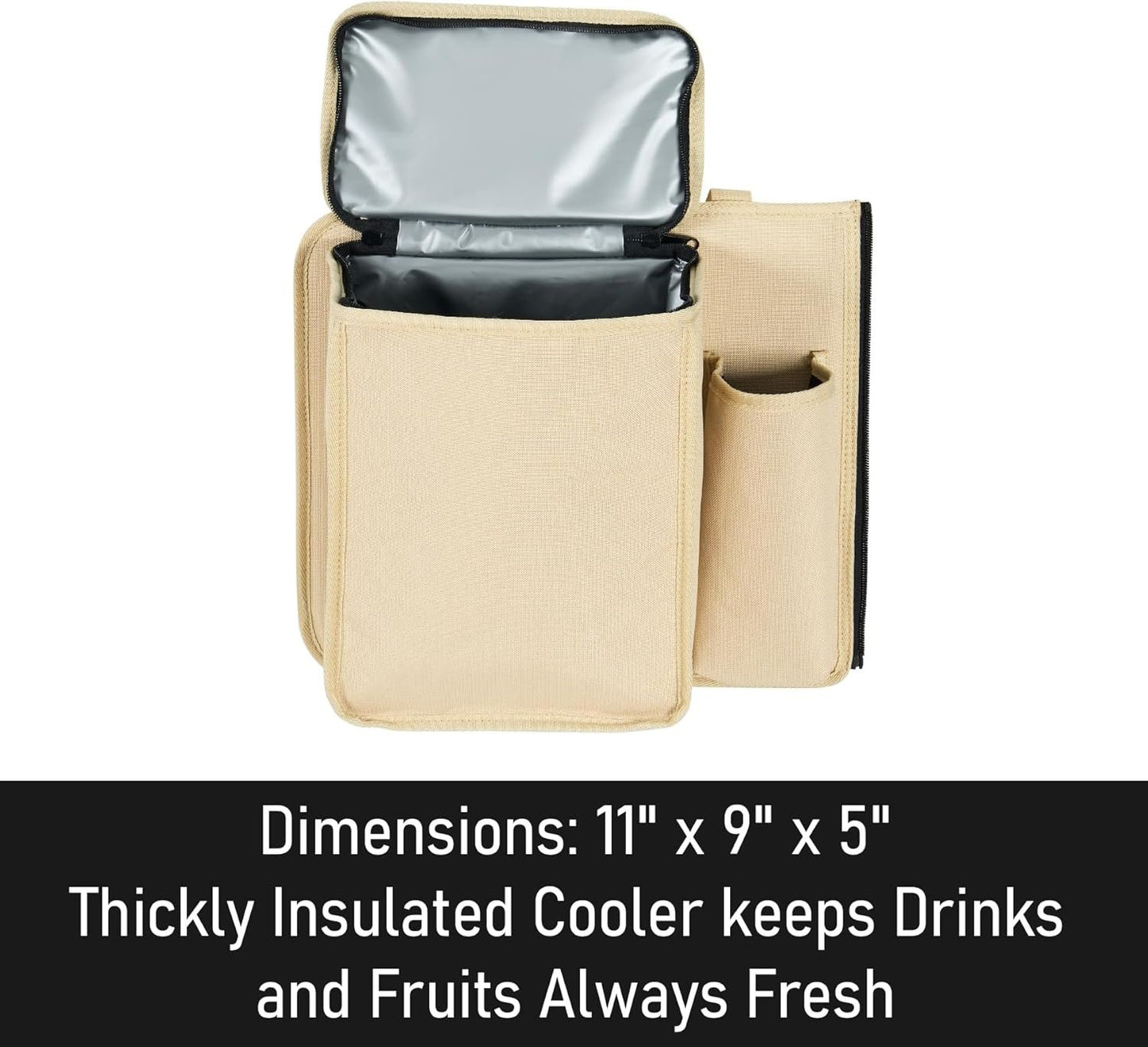 MARKSIGN Deluxe Trunk and Backseat Organizer for Medium or large size SUVs & RVs, Detachable Storage Modules with Built-in Cooler, Patent Pending