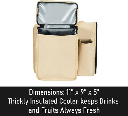 MARKSIGN Deluxe Trunk and Backseat Organizer for Medium or large size SUVs & RVs, Detachable Storage Modules with Built-in Cooler, Patent Pending