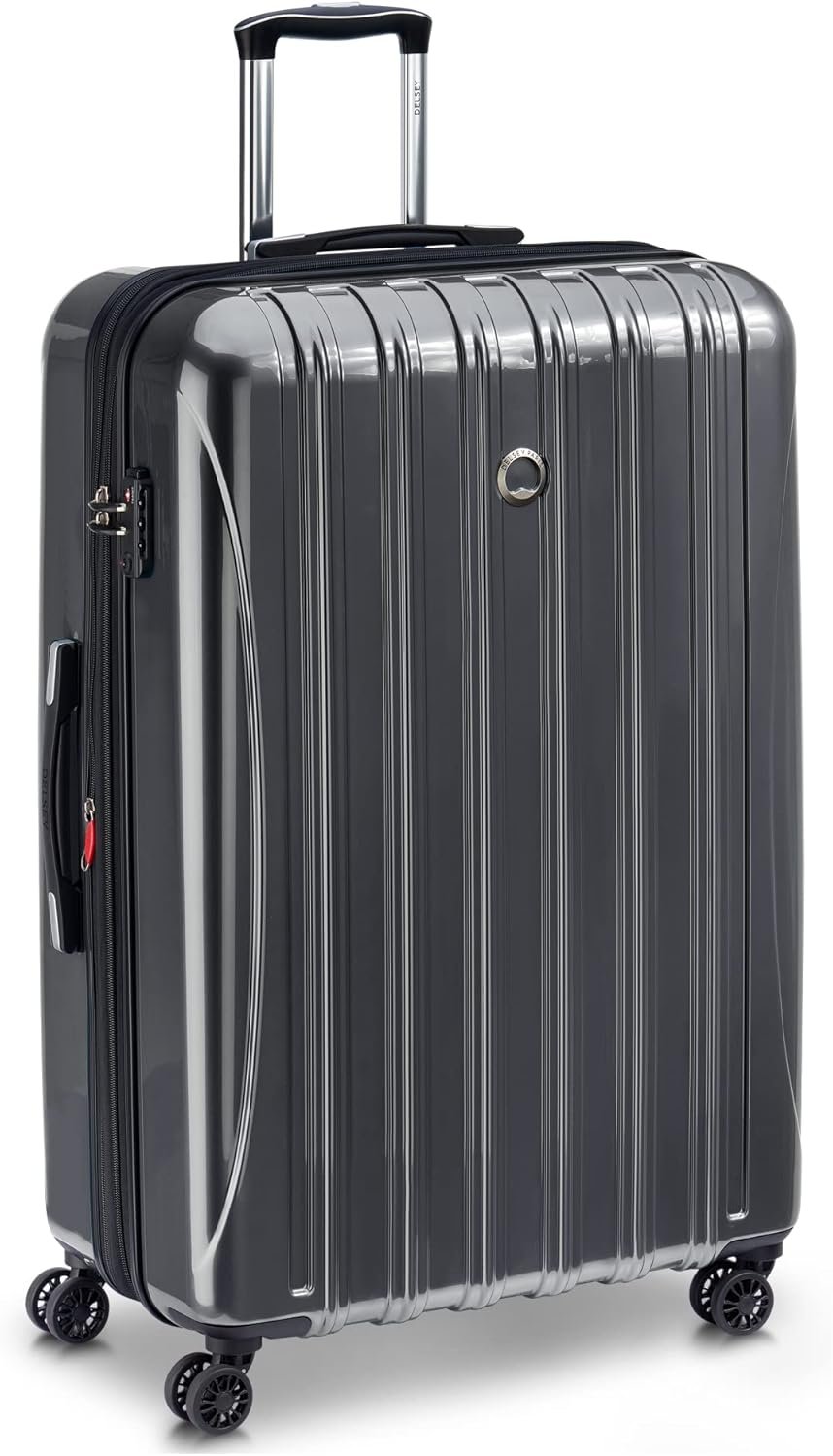 DELSEY Paris Helium Aero Hardside Expandable Luggage with Spinner Wheels, Titanium, Checked-Large 29 Inch, Helium Aero Hardside Expandable Luggage with Spinner Wheels