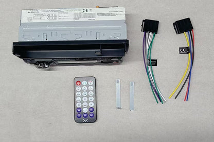 Majestic SA 500 PRO Car Audio System with Smartphone Holder, Bluetooth, MP3/WMA Player USB/Micro SD, Aux-IN, Remote Control, 100W (25W x 4ch), Black