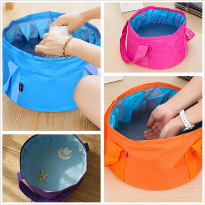 Portable Collapsible Bucket, Outdoor Travel Camping Fishing Folding Water Bucket
