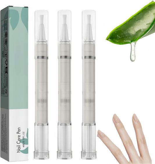 Mullend Nail Care Pen, Nail Growth Treatment Pen, Cuticle Oil with Natural Ingredients, Strengthening with Oil, Vitamin E and Aloe Vera (3 Piece)
