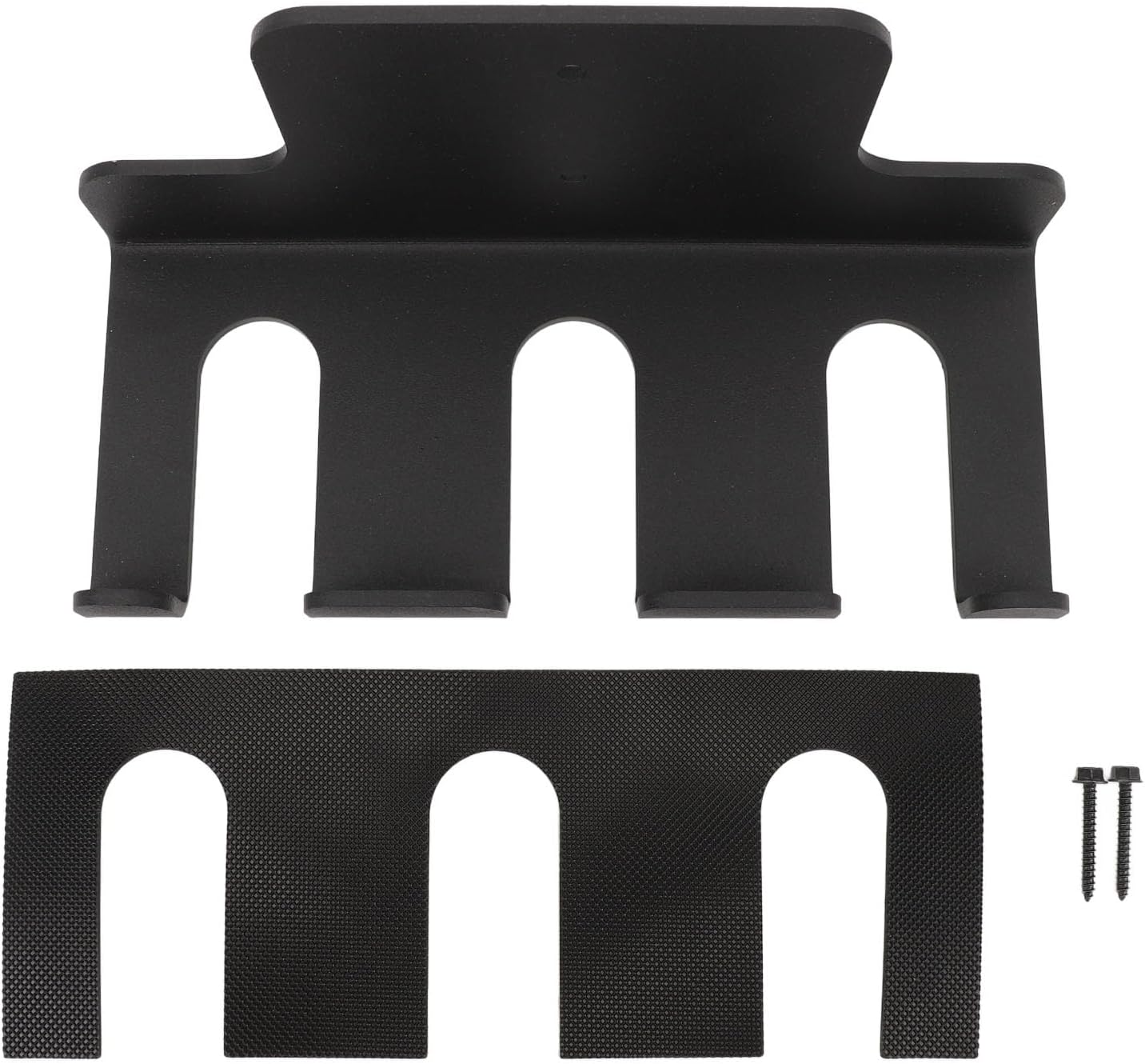 Wall Mounted Barbell Holder, Heavy Duty Carbon Steel Plate Barbell Storage Organizer with Rubber Pads Vertical Hanging Multi Purpose Barbell Storage Rack for Home Gym Accessory