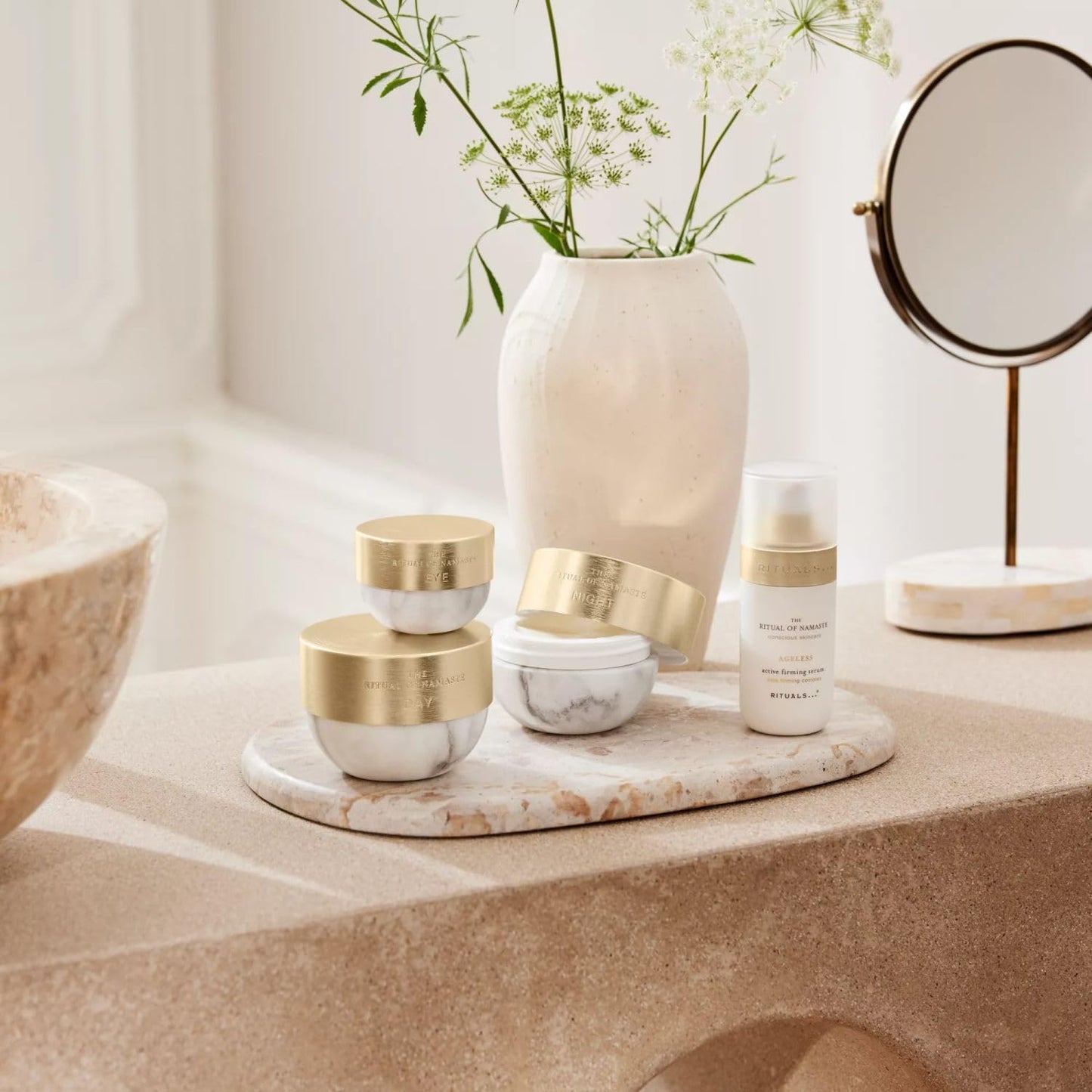 RITUALS The Ritual of Namaste Ageless Night Firming - Anti-Wrinkle with CICA Firming Complex, Moisturizing Repairs and Protects Skin Barrier - 50ml