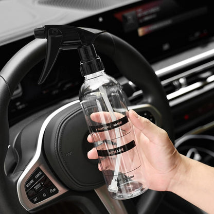 Qzdtue Car Wash Spray Bottle, Bottle Detailing, 500ml Mist Dispenser, 10.59x3.9 Inches, Adjustable Sprayers, Portable Cleaning Tool, for Exterior Garden Lawn Motorcycle Use