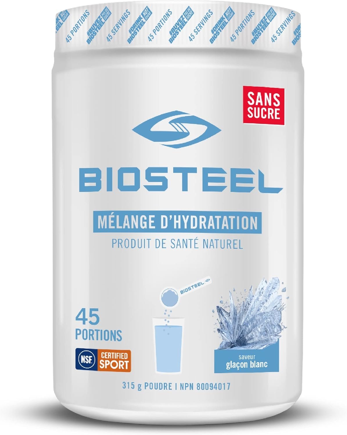 BioSteel Hydration Mix | White Freeze (45 Servings) + Watermelon (20 Servings) Zero Sugar Hydration Drink Mix