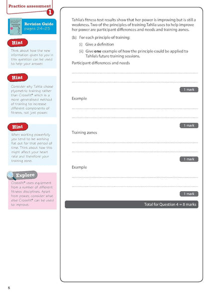 Pearson REVISE BTEC Tech Award Sport, Activity and Fitness Practice Assessments Plus