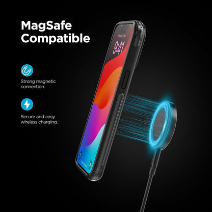Galvanox Long Wireless Charger, Compatible with MagSafe (10 Foot Cable) Magnetic 15W Fast Charging Pad for iPhone with Flexible, Removable Cord (Black)