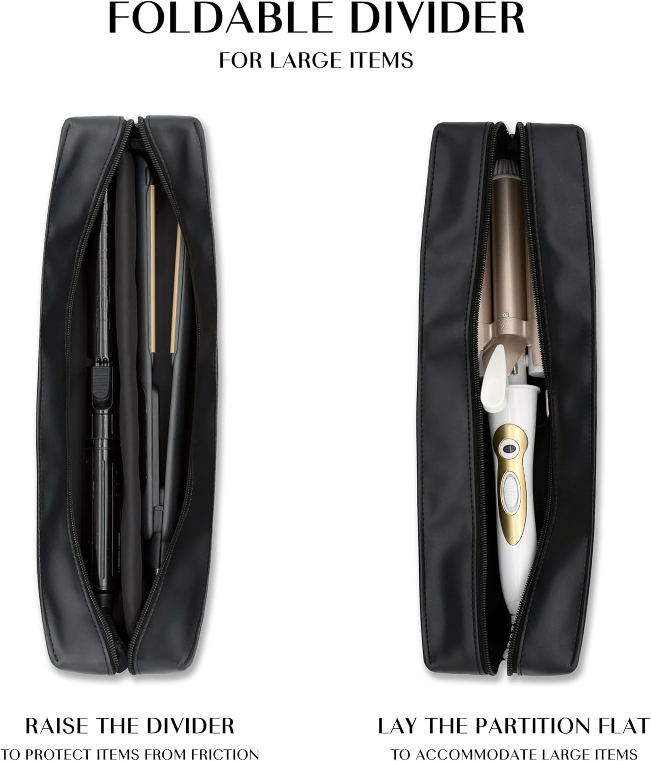 TREND-X Hair Styling Tools Storage with Heat-Resistant Mat – Stylist Organizer for Flat & Curling Irons, Straighteners, Hot Brushes, and Haircare Accessories (Irons Not Included)