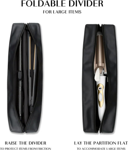 TREND-X Hair Styling Tools Storage with Heat-Resistant Mat – Stylist Organizer for Flat & Curling Irons, Straighteners, Hot Brushes, and Haircare Accessories (Irons Not Included)