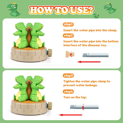 Sprinkler Toy, Splash Play Toys, Sprinkler for Children, Outdoor Sprinkler Toy, Dino Water Sprinkler, Sprinkler Toy for Children, Sprinkler Toy, for Backyard, Garden
