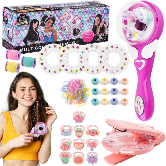 Philoctes Bedazzler 60 Gemstones Hair Stamps Kit, Glam Bling Styling Styling Tool, Gemstones Styler for Hair for Girls and Kids Sparkle