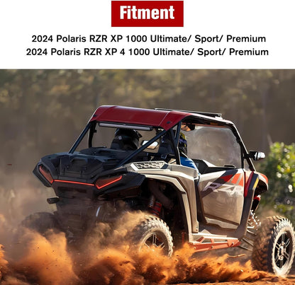 LitMiRaCle Rear Cargo Storage Box for 2024 Polaris RZR XP 1000, Durable 55 QT Trunk Storage Bin for UTV Polaris RZR XP 1000/ XP 4 1000 2024 Accessories, Replace OEM #2884525, Black