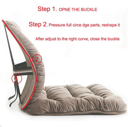 Low Back Pain Relief Large Size Recliner Lumbar Support and Nonslip Recliner Chair Seat Pads Cushion Back Rest Lumbar Cushion Pillow for Office,Dinning Desk Chair,Car,Truck Seats-Coffee