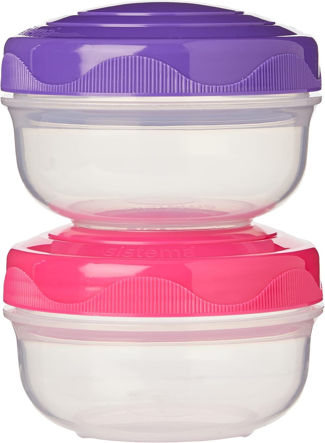 Sistema To Go PortionPod Food Storage Containers, 210 mL, Assorted Colours, 2 Pack