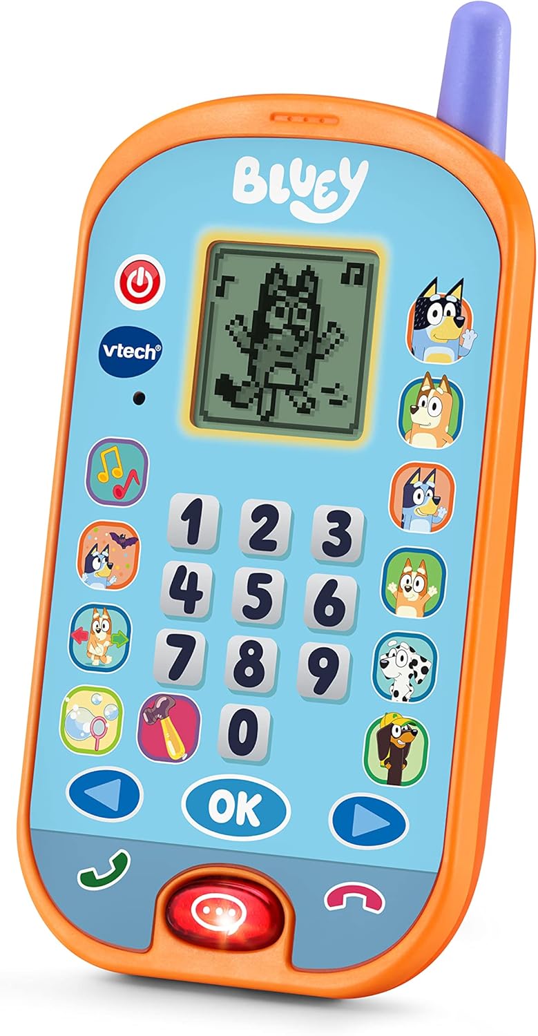 VTech Bluey Ring Ring Phone - Bluey Interactive Phone - 554603 - Multicoloured