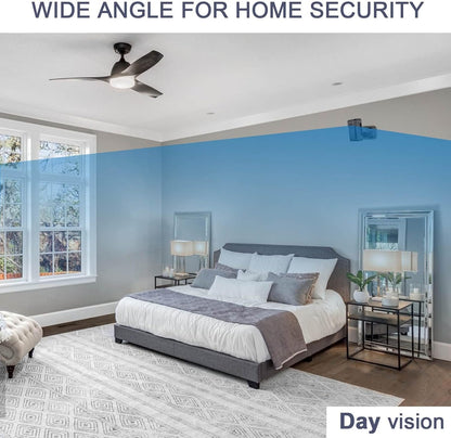 FUVISION No WiFi Security Camera,Mini Camera Surveillance,1080P Micro Camera,Small Camera 90 Minutes Battery,Portable Nanny Camera Motion Detect,24/7 Loop Record,Perfect for Home and Office Security