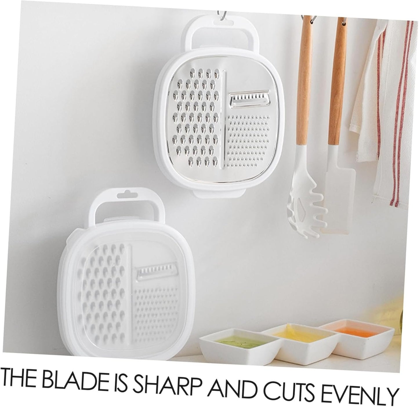 UTHCLO Stainless Steel Vegetable Grater and Slicer for Kitchen Efficient Food Grater for Fruits Vegetables and Cheese Versatile Kitchen Tool for Meal Prep