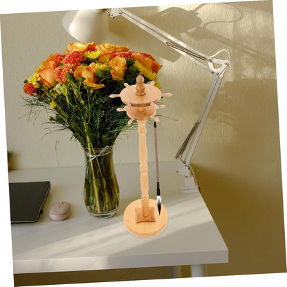 Angoily Elegant Brush Rack Wooden Pen Stand and Paint Brush Holder for Calligraphy Art Ample Storage Minimalist Design for Workspace Organization