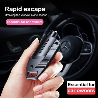 Window Breaker Seatbelt Cutter Hammerdex Emergency Car Escape Survival Stuff Tool Tools Gadgets Safety Kit, Black