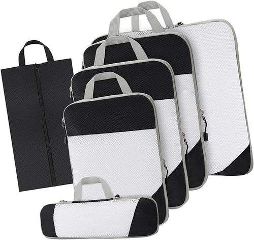 Gralara Ultimate Travel Packing Cubes Set for Seamless Organization, Black
