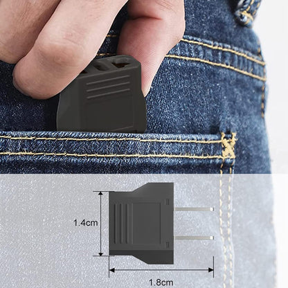 Superpow 3pcs Travel Adapter for European Plug to American, Italian to USA, Universal for US/China/Japan/Canada/Mexico