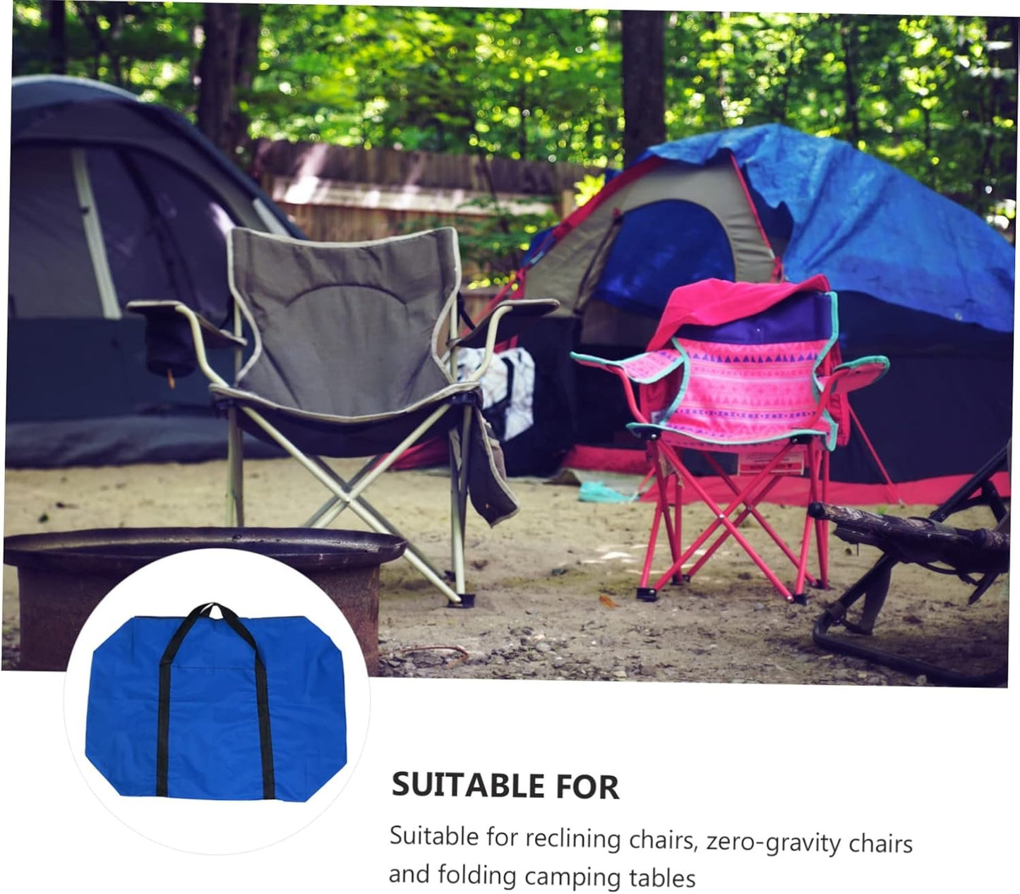 TOVINANNA Camping Storage Container Oxford Cloth Heavy Duty Zippered Bag for Tent Accessories Inflatable Boat and Kayak Easy Carrying Case for Outdoor Camping and Travel