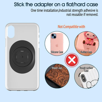 Sincetop Nylon Phone Adhesive Paste Adapter - Quick Install, Secure Connection, Durable Design - Compatible with C-Series【1st or 2nd Generation】 All Mounts