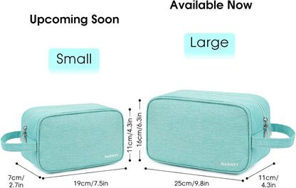 Narwey Travel Toiletry Bag for Women and Men Traveling Dopp Kit Makeup Bag Organizer Cosmetic Bag Make Up Bag Toiletries Bag for Accessories (Mint Green)