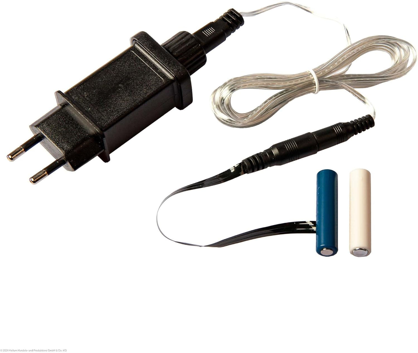 Hellum Battery Adapter, 3V Replacement Adapter for AAA Batteries x 2 Pack, AAA x 2 x Dummy Batteries, Replacement Power Supply with 1.8m Cable for Battery Lighting Decoration