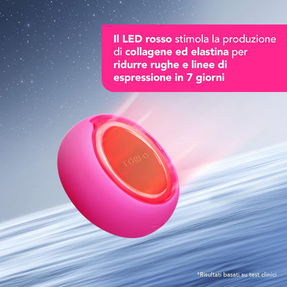 FOREO UFO 2 LED Face Mask Treatment, Full Spectrum LED Face Treatment, Thermotherapy, Cryotherapy, Facial Massager, Best Absorption of Skincare Products, Fuchsia