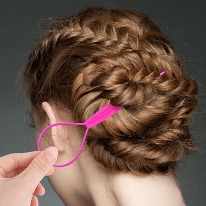 6 Pieces Hair Clip Hairstyle Accessories for Tail, French Twister Hair Twister for Women Girls, Tail Braid Tool, Multicolor