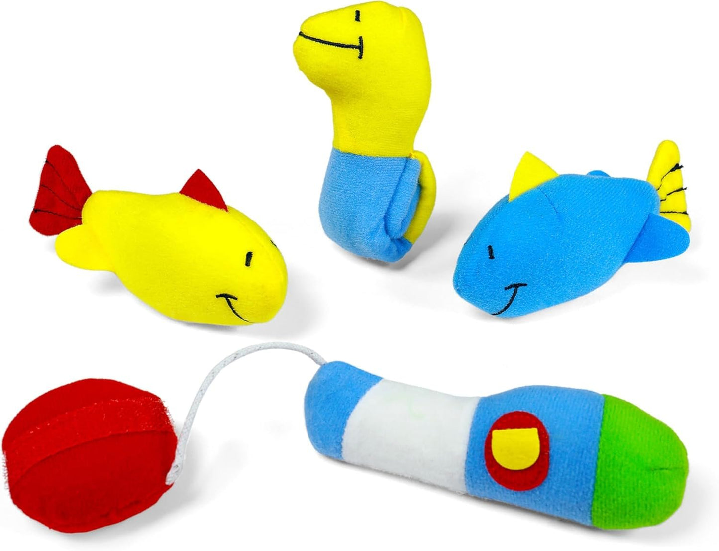 Baby GUND Play Soft Collection, My First Tackle Box 5-Piece Plush Playset with Rattle, Squeaker and Crinkle Plush Toys, Sensory Toy for Babies and Newborns, 8”