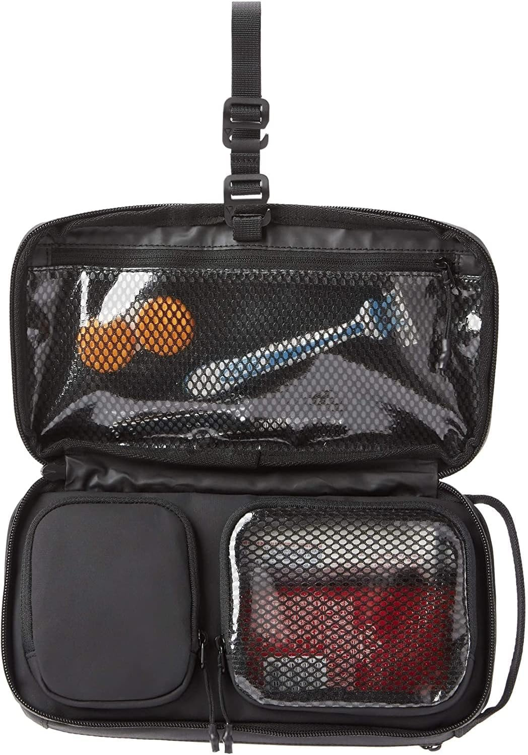 NOMATIC Toiletry Bag for Travel - Great for Travel Size Toiletries - Travel Essentials Wash Bag - Travel Makeup Bag, (Black), ãƒ–ãƒ©ãƒƒã‚¯, Toiletry Bag, Small V2