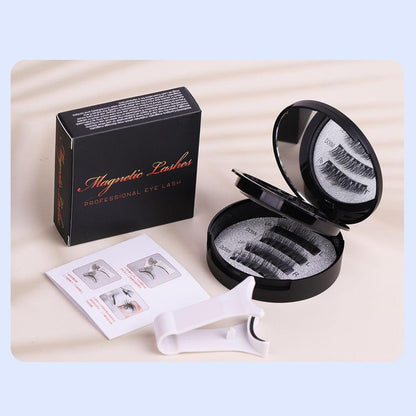 Magnetic Eyelashes - Waterproof 3D EyeLashes with Applicator, 2 Pair Reusable Eye Makeup Accessories, No Glue Eye Lash for Women, Girls