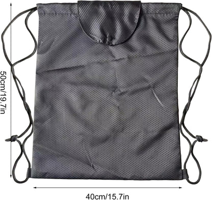 Portable Helmet Bags, Helmet Carrying Bag, Waterproof Head Gear Organizer, Sturdy Materials, Used Safety Hard Hat, Compact Backpack for Travel Sports Outdoor Use, Black, 45x50cm