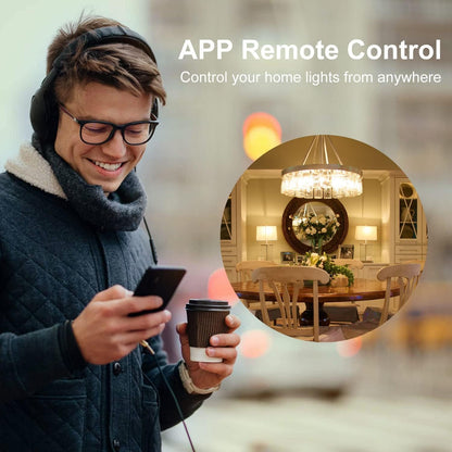 FECONN G9 Smart Bulbs, Warm to Cool White Wi-Fi G9 Smart LED Bulbs, Compatible with Alexa, Google Home and Smart Life App, Dimmable, 3 Pack