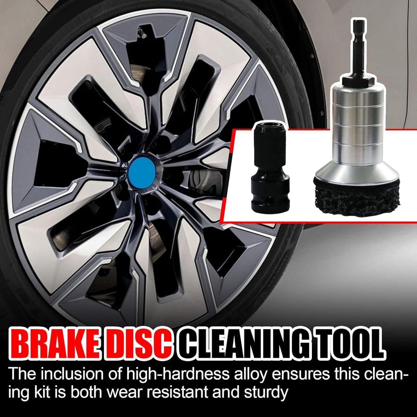 Ghjkldha Wheel Cleaning Kit, Brake Dust Remover Tools, Auto Detailing Cleaner Set, Quick-Dry Degreaser Formula, Safe Brushes for Car Garage And Daily Vehicle Maintenance, Multicolor