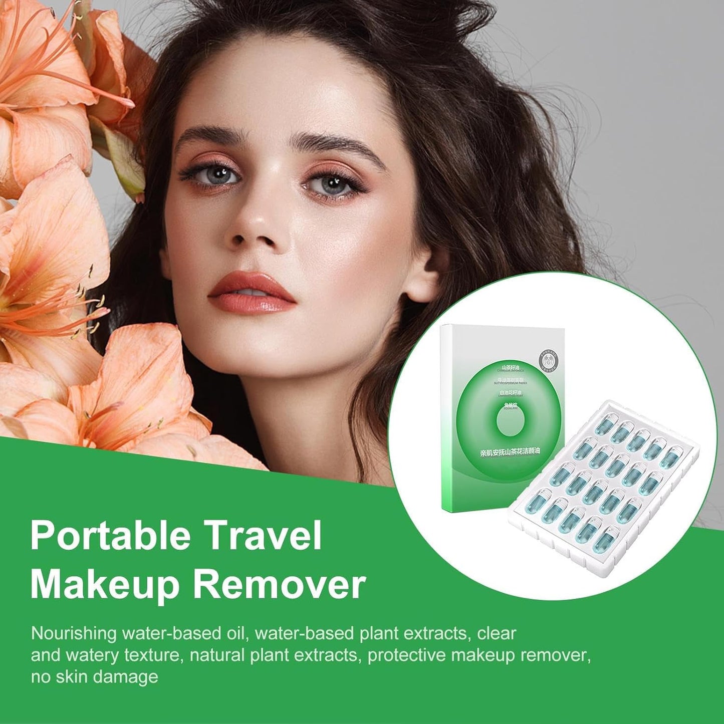 Oil Makeup Remover, Moisturizing Oil Cleanser, Hydrating Formula, Gentle Deep-Cleaning Action, Ideal For Daily Routine, Face Cleaning Supplies For Home Travel, Bottle 1 Piece