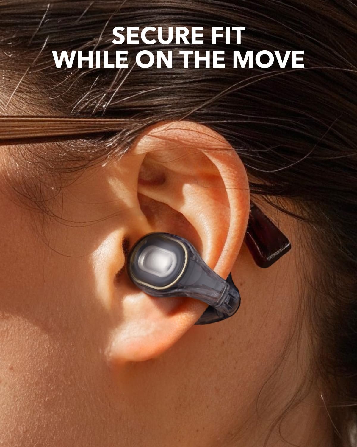 Soundcore C30i by Anker, Open-Ear Earbuds, Clip-On Headphones, Lightweight Comfort, Small-Ear Friendly, Stable Fit, Firm-Shell Design, Attachable Ear Grips, Big Drivers for Clear Audio, 30H Play, IPX4